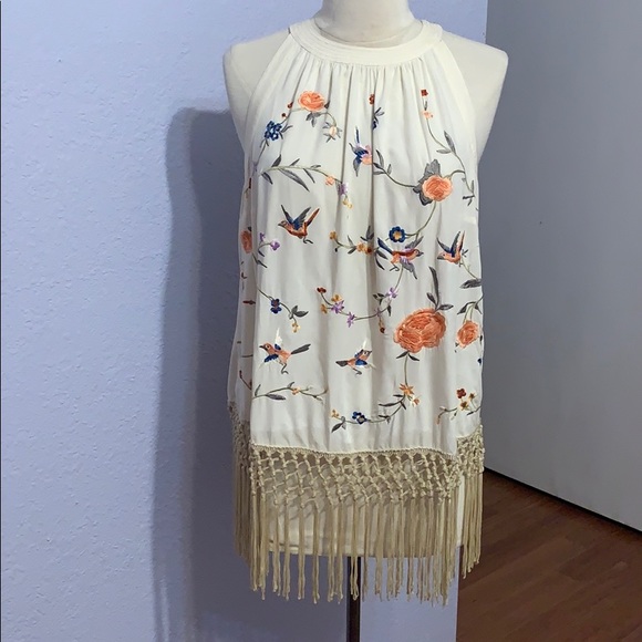 Anthropologie Tops - Anthropologie Embroidered Beauty